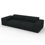 Pyllow 2-Sitzer Sofa Feingewebe Schwarz 1