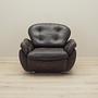 Armchair with casters, leather, brown, 1970s 1