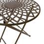Gartentisch Metall Braun 4
