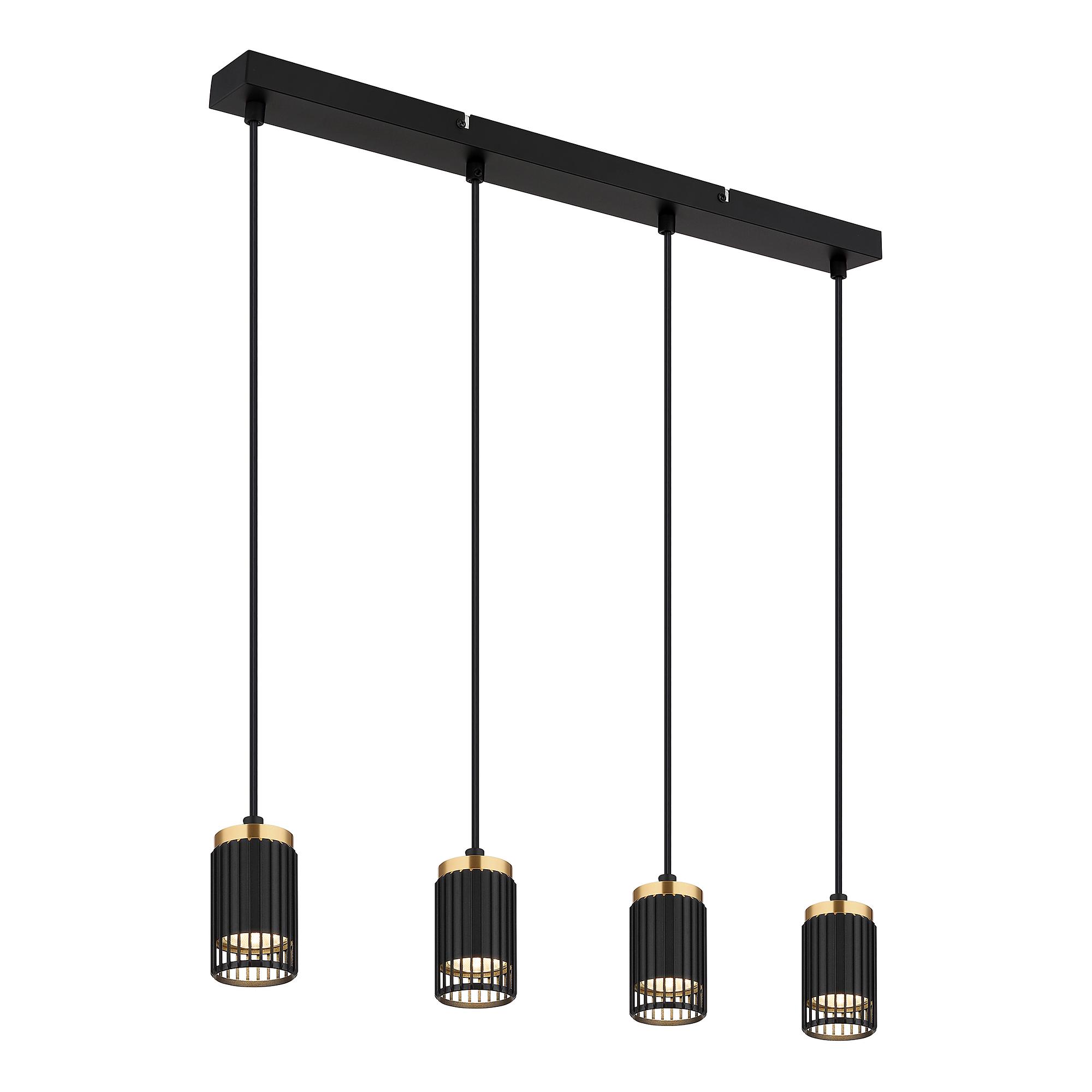 Korben Typ B Pendelleuchte 4-flammig Eisen Schwarz 3