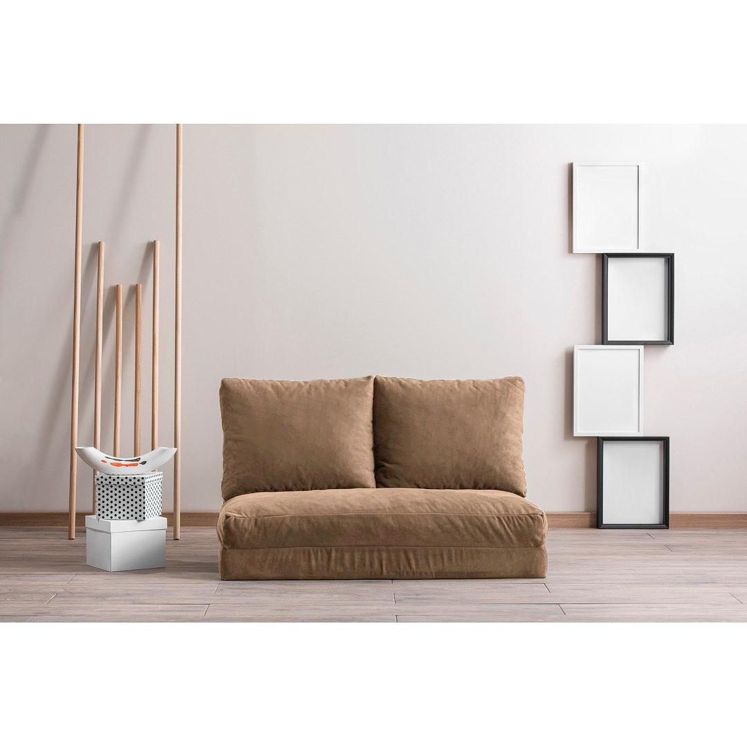 Taida divano letto 2 posti marrone chiaro 1