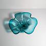 Vintage fruit bowl Murano glass turquoise 1970s 0