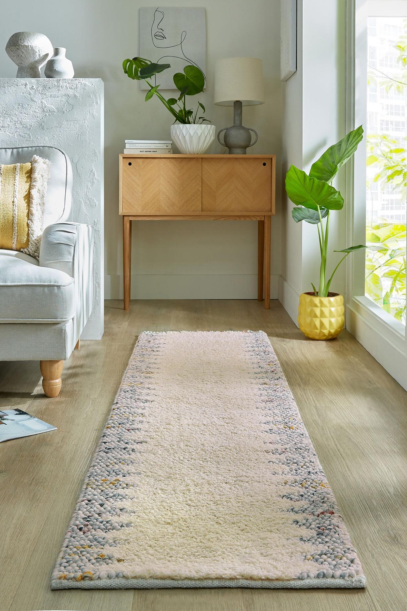 Minerals Border Teppich Beige 60x230cm 1