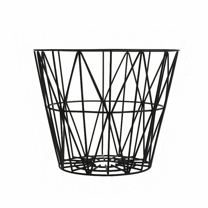 Wire Basket Korb Schwarz 0