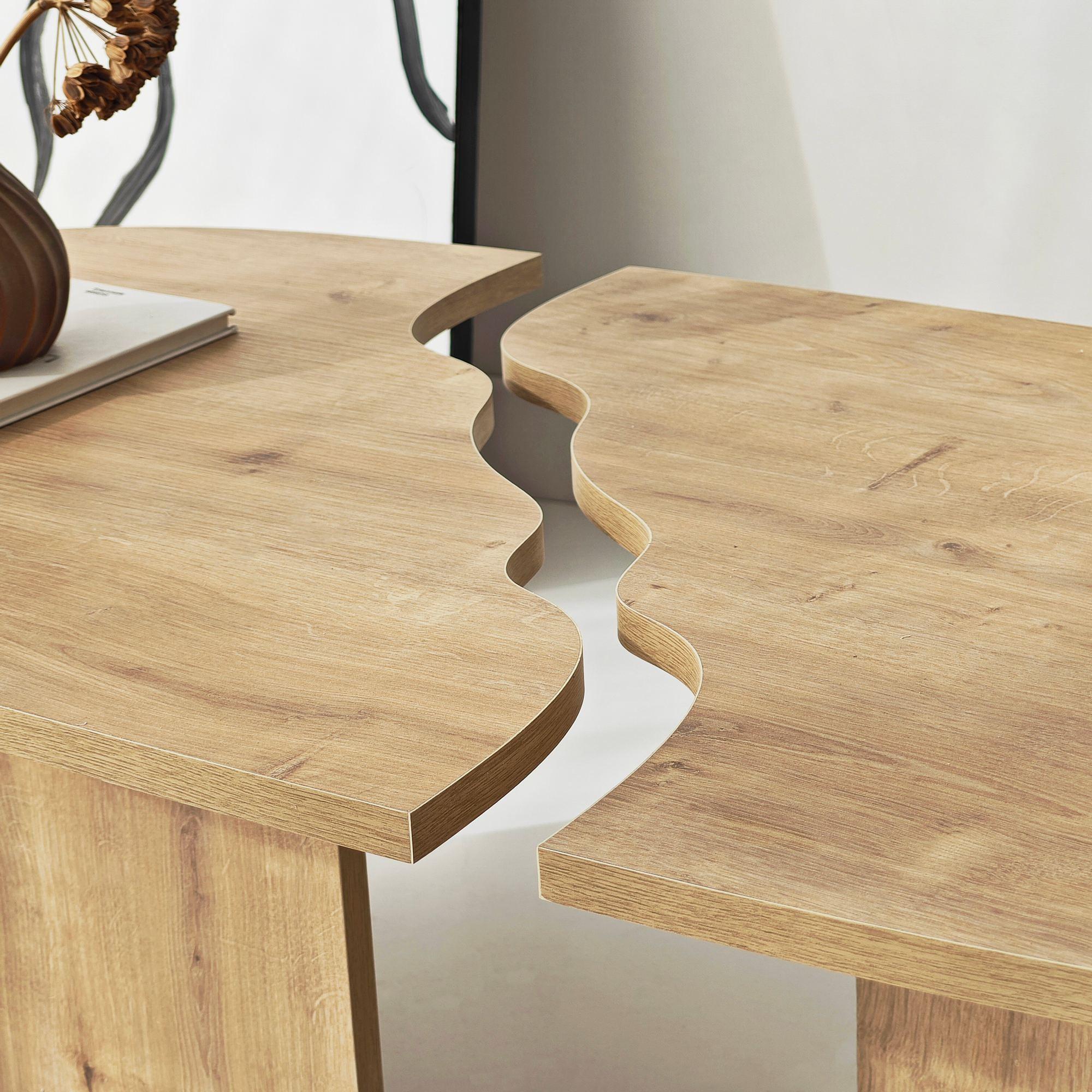 Missisipi Couchtisch Eichen-Optik Braun 3