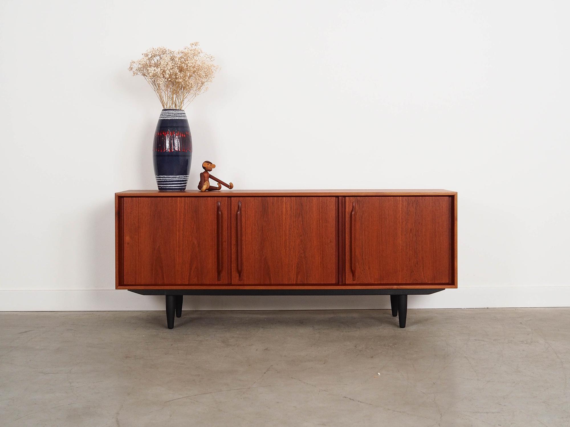 Teak sideboard brown 1960s 1