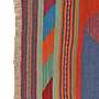 Kilim Gashgai Teppich Blau Rot 1