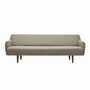 Sofa Teakholz Textil 1970er Grau Jahre 0