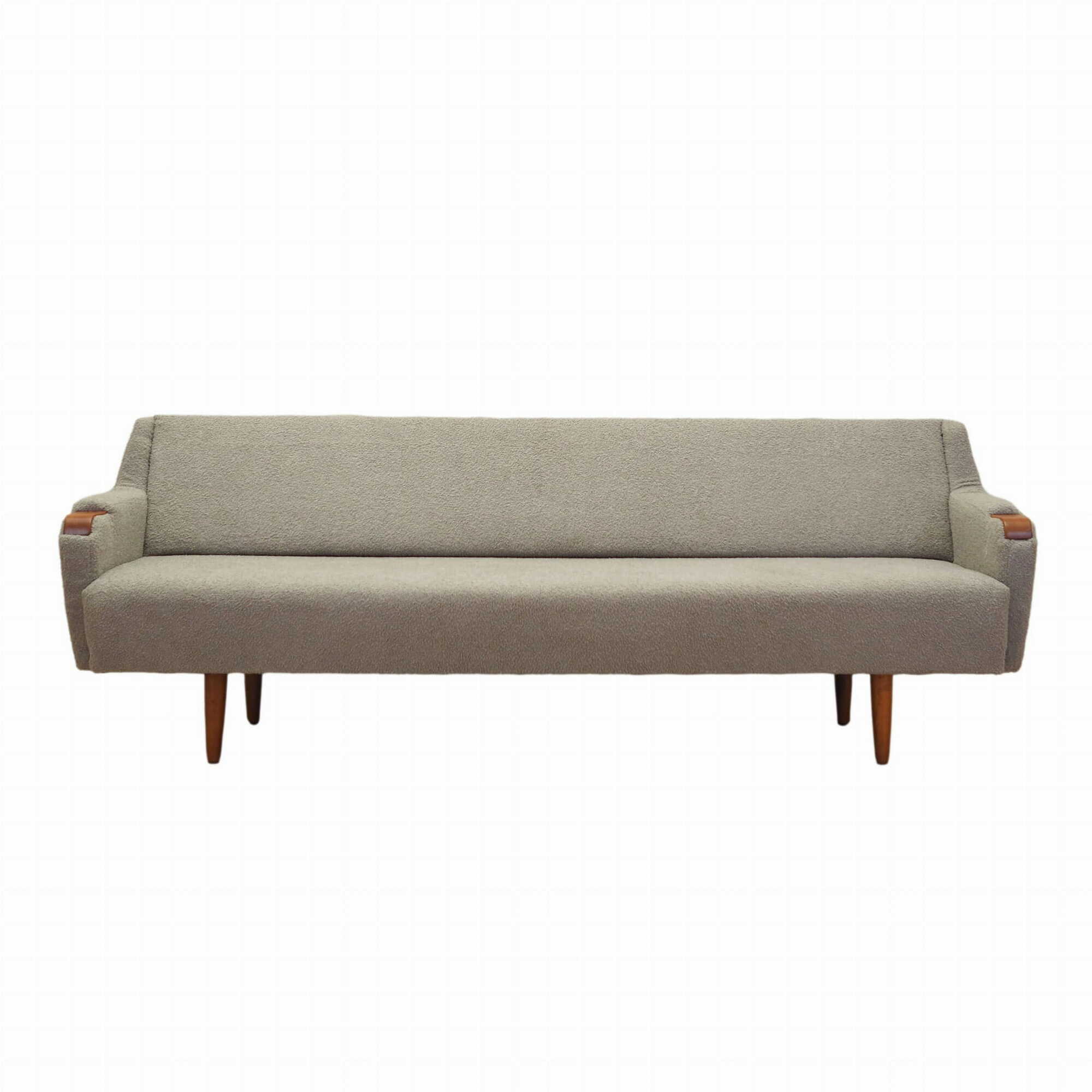 Sofa Teakholz Textil 1970er Grau Jahre 0