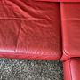 Corner Sofa Dono Leather Red 7