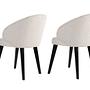 2x Bentley Dining Chair Wood Veneer White 3