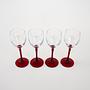Wine glasses 4x Red 4