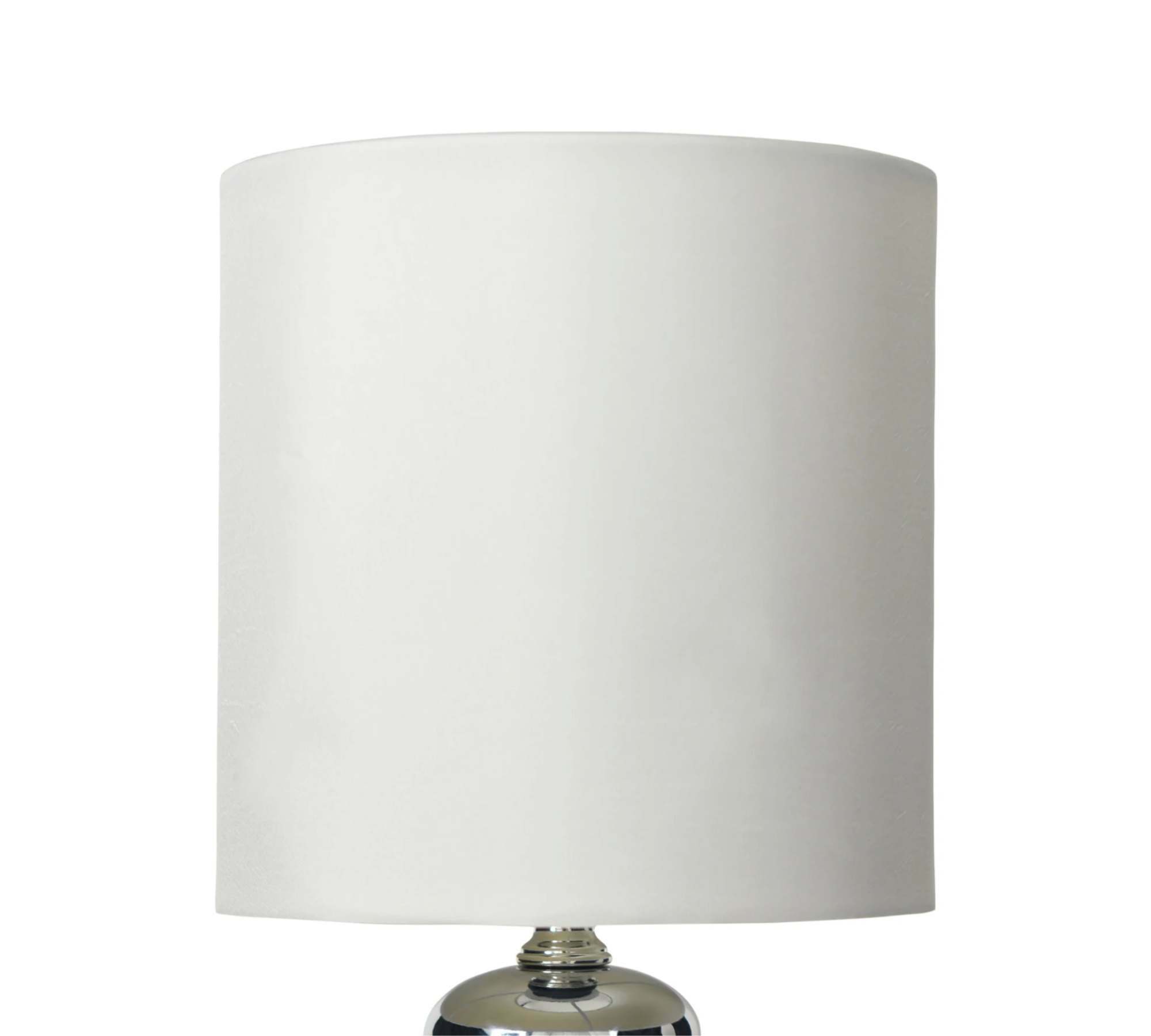 Table lamp John Blended fabric / Glass 1-light White 1