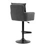 2x Drehbarer Barstuhl DIDRIP Höhenverstellbar Grau 4