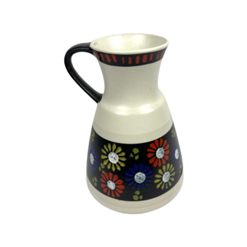 Vintage Vase Keramik Mehrfarbig 0