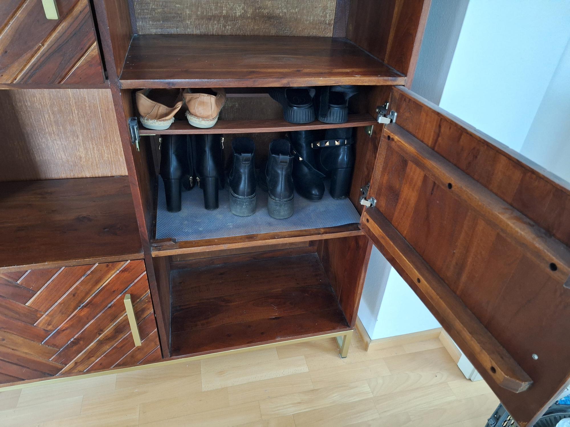 Highboard Massivholz Braun 2