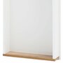 Garderobe Holz Metall Weiß 3