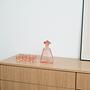 Alkohol-Service-Set Glas Rosa 1960er Jahre 1