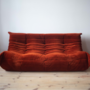 Togo Sofa 3-seater Cord Amber Orange 0