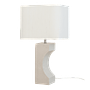 Fiocco Tischlampe Keramik Sand / Off-White 1