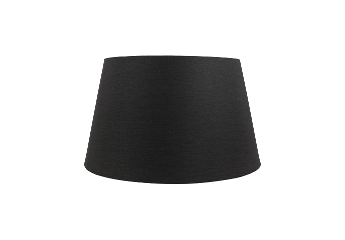 Runder Lampenschirm Textil Schwarz 0
