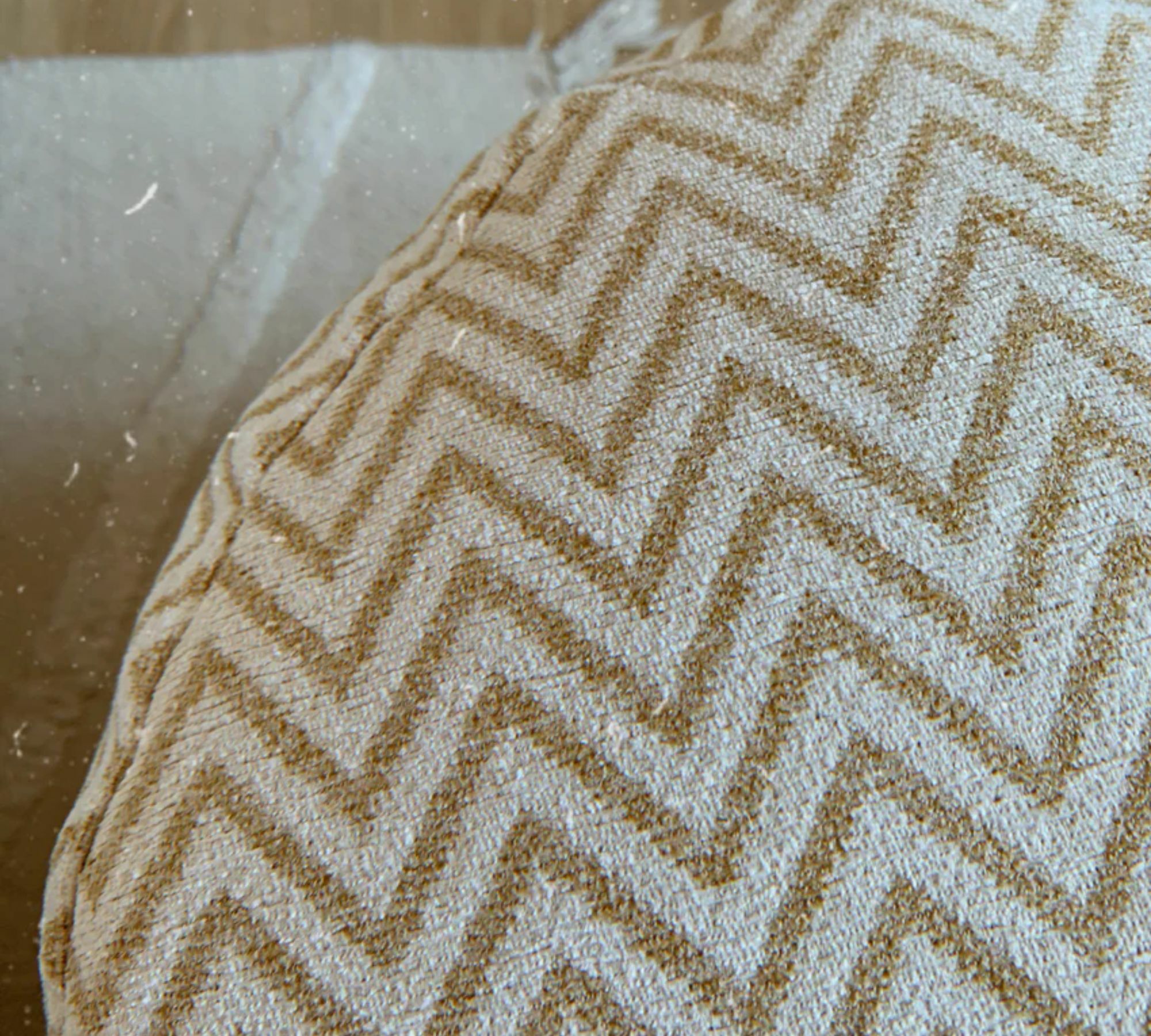 Zig Zag Leneo Pouf Polyester Senfton  2
