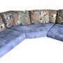 Vintage Ecksofa Samt Mehrfarbig 2