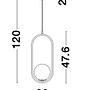 Obitar Pendelleuchte Aluminium Glas 1-flammig 3