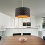 Pendelleuchte Clarke Webstoff Aluminium 1-flammig 1