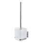 Vacuum-Loc WC-Garnitur Quadro Edelstahl Transparent 1