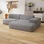 Pyllow Sofa Récamiere Rechts Webstoff Sandgrau 0
