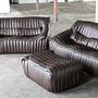 Sandra Set Lounge 2 pz. pelle liscia marrone cioccolato 4