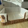 Hundebett Mittel Rattan Braun 1