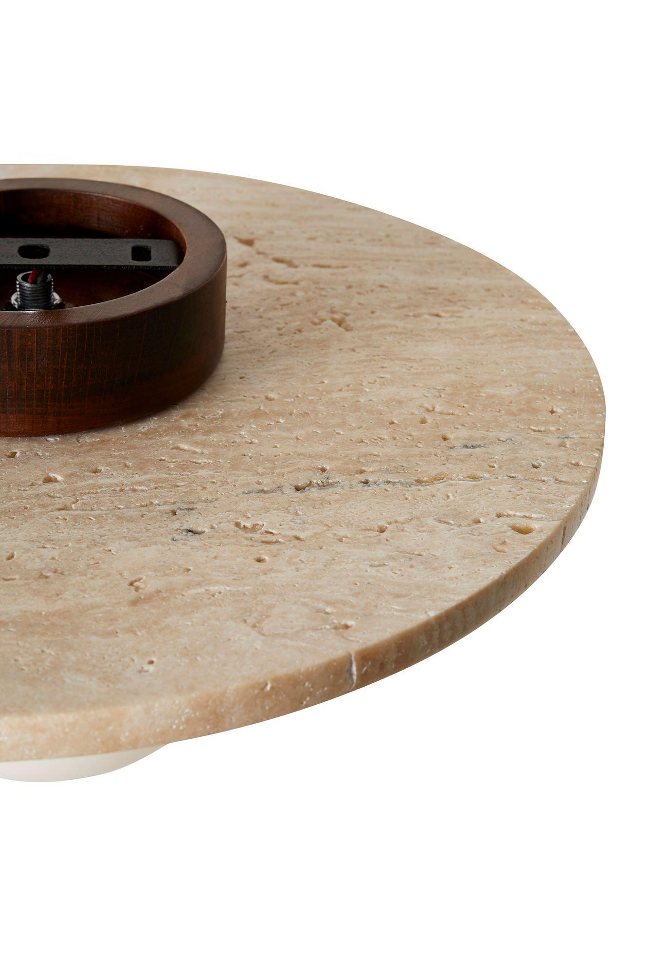 Tor-Tun Lampada a sospensione Travertino Crema Ø 10cm 8