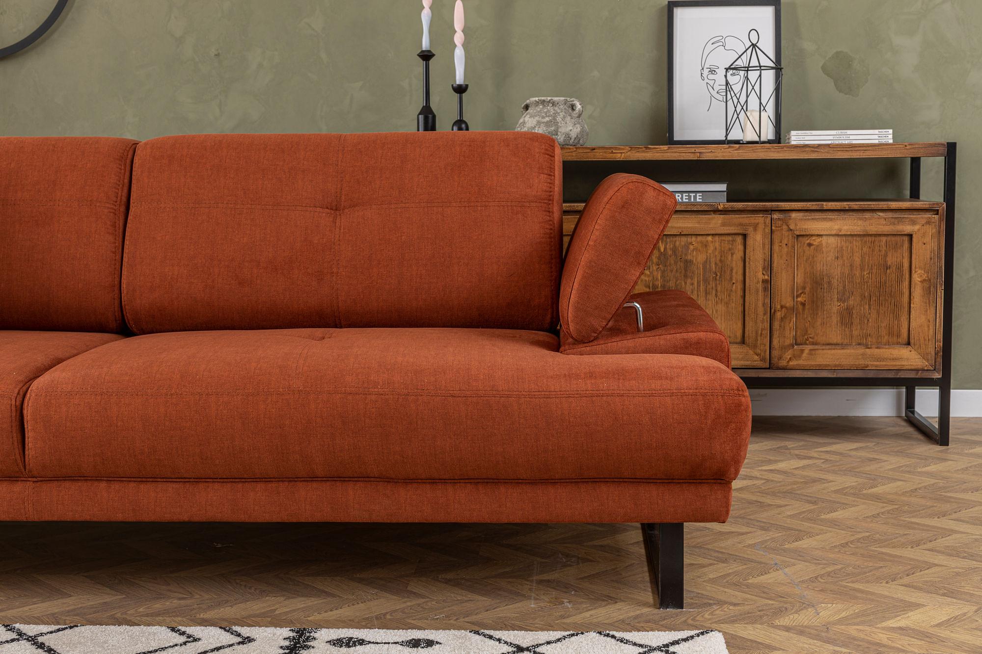 Sofa 3-Sitzer Orange 2