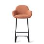 Kushi Barstool Amber Orange 3