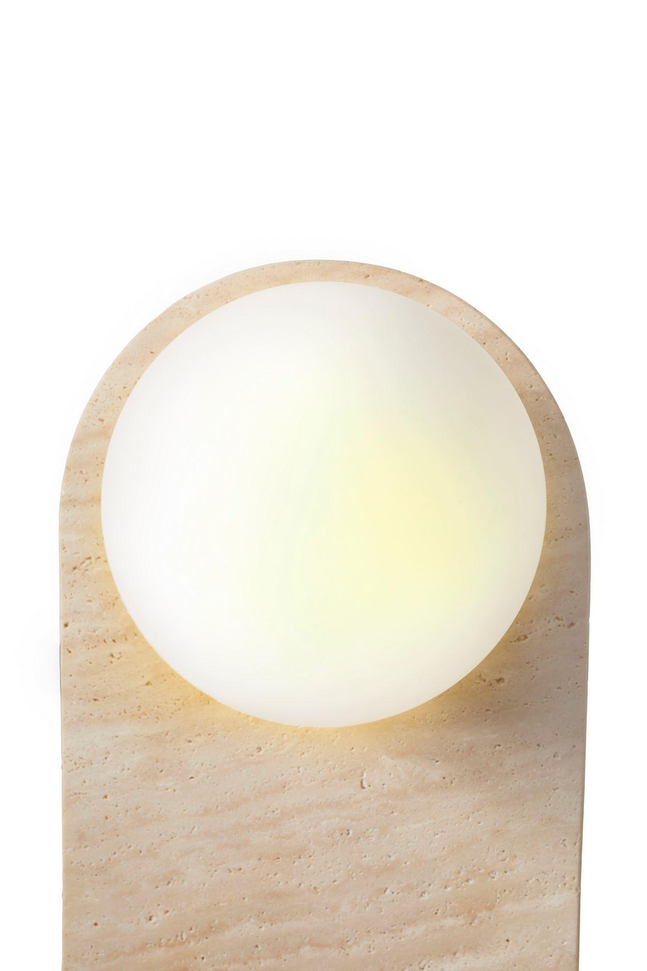 Tor Wandleuchte Travertin Creme 7