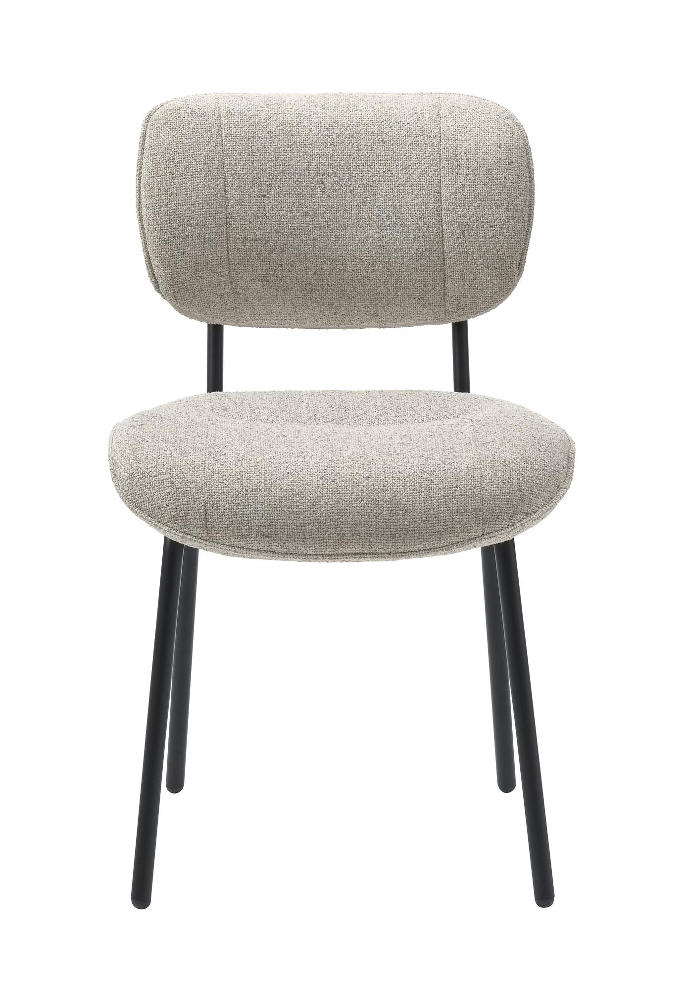 2x Esszimmerstuhl Ootann Polyester Stahl Creme 4