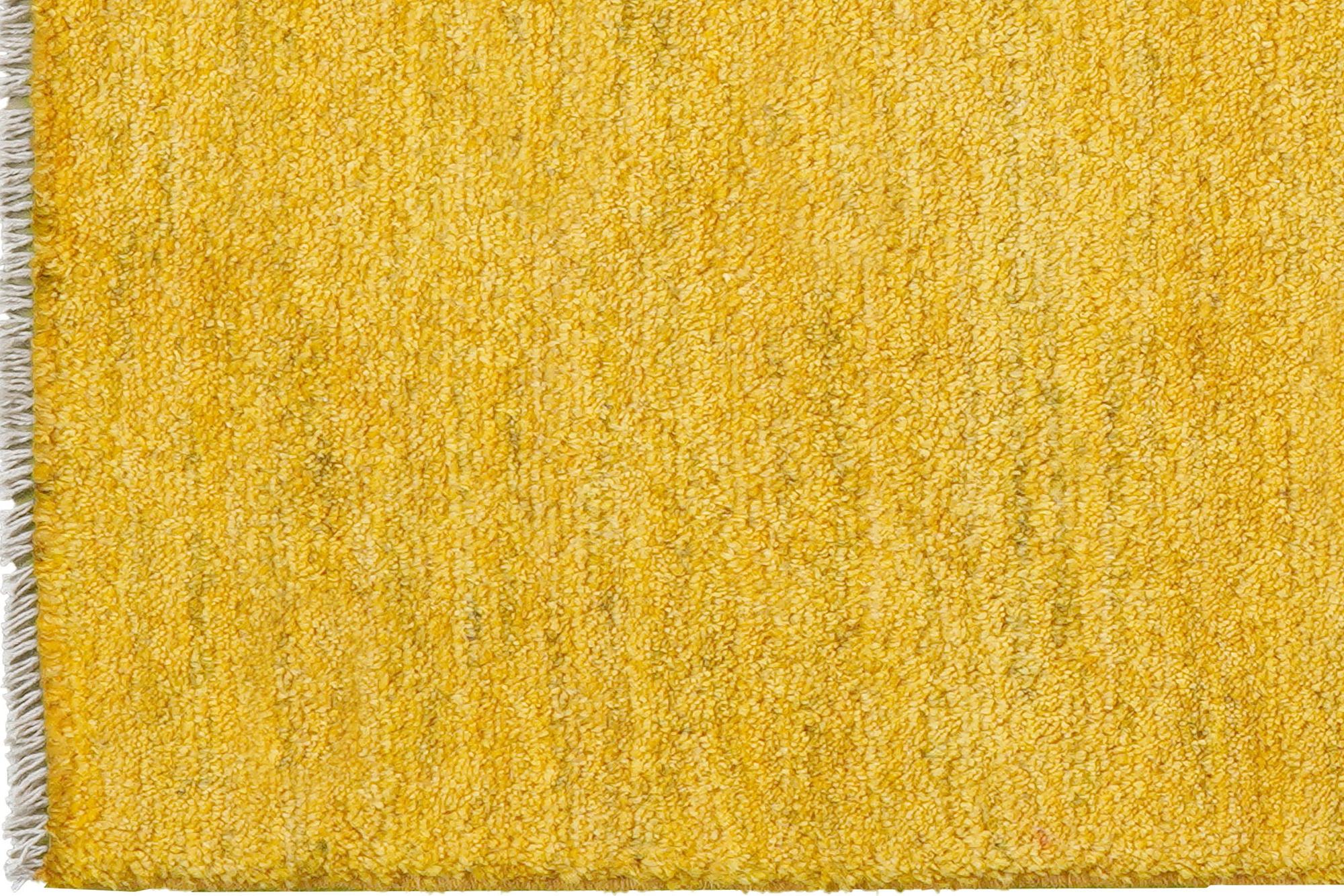 Rizbaf Gabbeh Carpet Wool Yellow 1