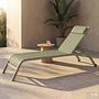 Sun lounger Bruny steel sage 0