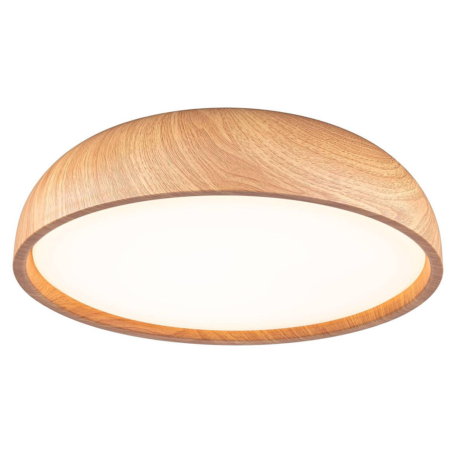 1-Flammig Deckenleuchte Oka Acrylglas Hellbraun 0