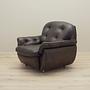 Armchair with casters, leather, brown, 1970s 2