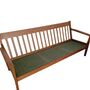 Vintage Sofa Hans J. Wegner Holz Baumwolle Braun 60er Jahre 6