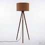 Floor lamp Lunix 1-light Solid Pine Terry Taupe 4