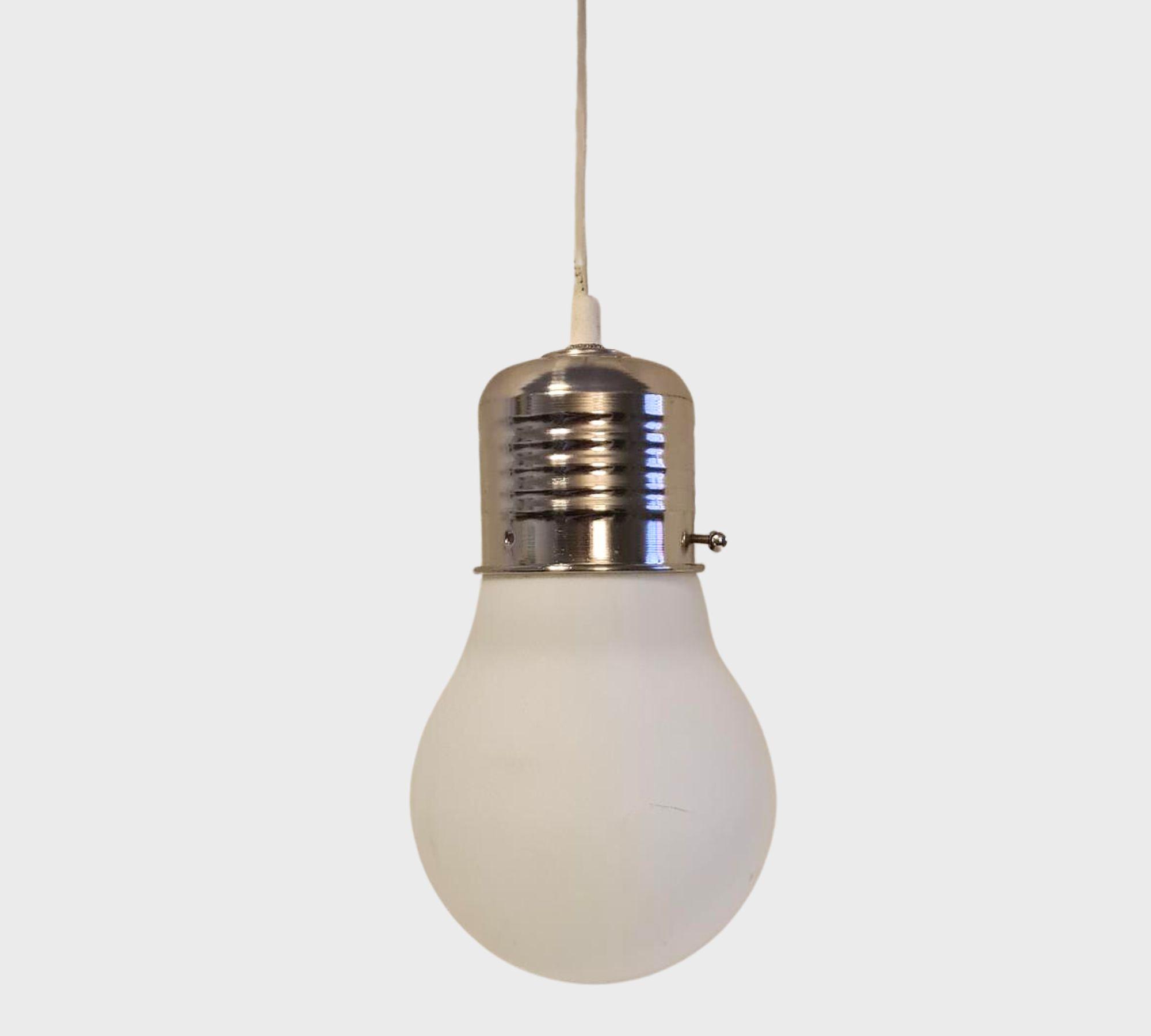Pendant lamp Glass Metal White 0