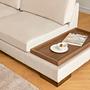 Tulip Ecksofa Links mit Hocker Beige 3