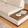 Tulip corner sofa left with ottoman beige 3