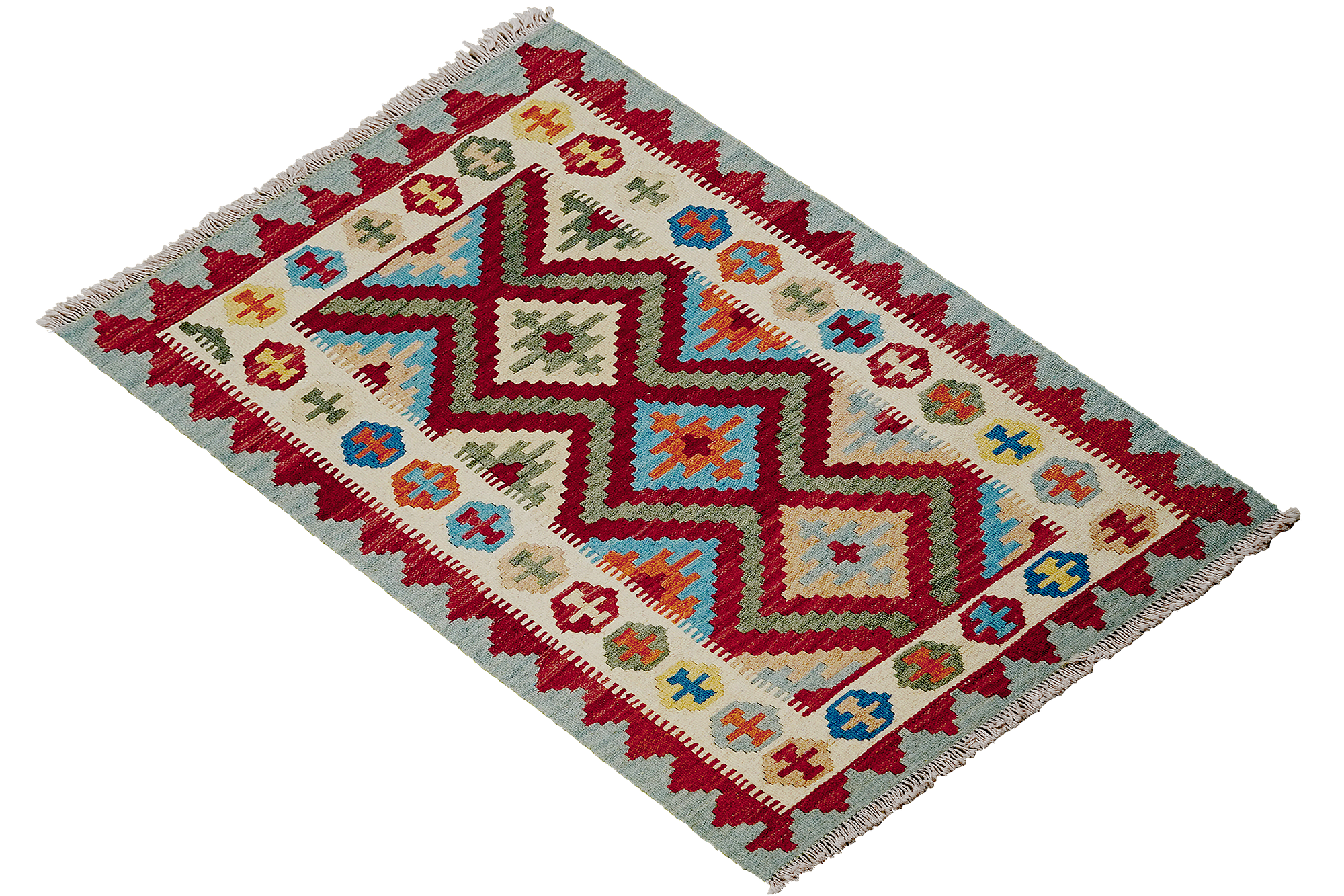 Kilim Gashgai Teppich Mehrfarbig 2