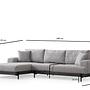 Eti Black Corner Sofa Left Grey 8