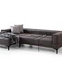 Horizon Ecksofa Links Dunkelgrau 9